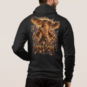 Sweat à capuche zipé Fantastique Aigle Esprit Anim (Dos)