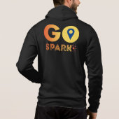 Sweat à capuche zipé pour hommes GoSpark (Dos)