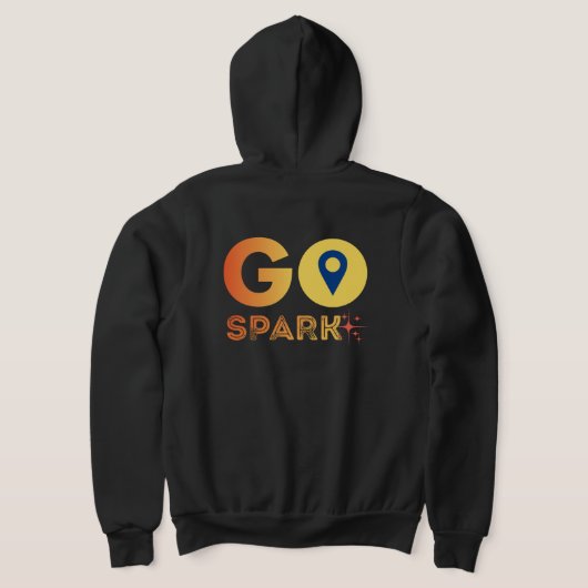 Sweat à capuche zipé pour hommes GoSpark (Couchage Retour)