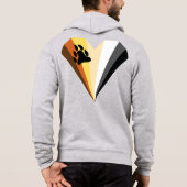 Sweat à capuche zippé Bear Pride Heart (Dos)
