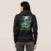 Sweat à capuche zippé pour femme (Dos entier)