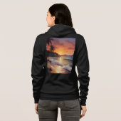 Sweat à capuche zippé pour femme (Dos entier)