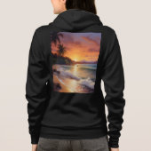 Sweat à capuche zippé pour femme (Dos)