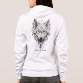 Sweat à capuche zippé pour femme (Dos)