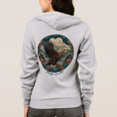 Sweat à capuche zippé pour femme (Dos)