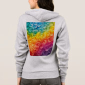 Sweat à capuche zippé pour femme (Dos)