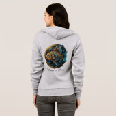 Sweat à capuche zippé pour femme (Dos entier)