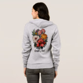 Sweat à capuche zippé pour femme (Dos entier)
