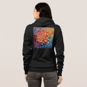 Sweat à capuche zippé pour femme (Dos entier)