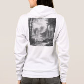 Sweat à capuche zippé pour femme (Dos)