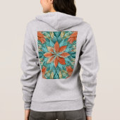 Sweat à capuche zippé pour femme (Dos)