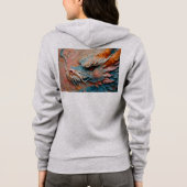 Sweat à capuche zippé pour femme (Dos)