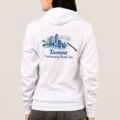 Sweat à capuche zippé pour femme avec logo TCB Cla (Dos)