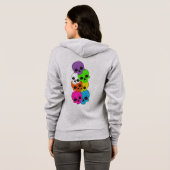 Sweat à capuche zippé pour femmes (Dos entier)