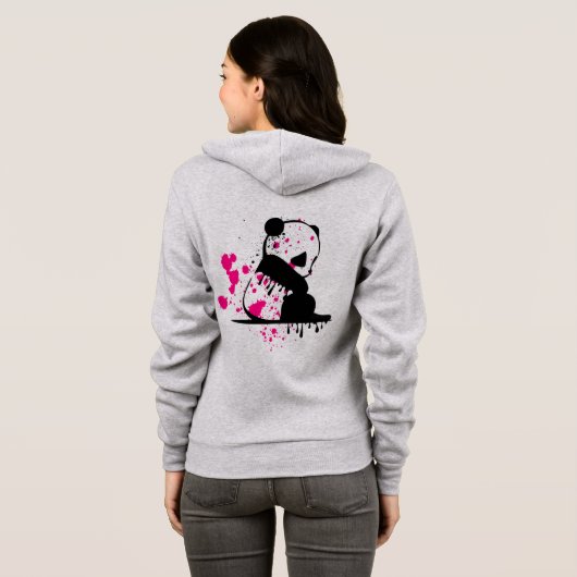 Sweat à capuche zippé pour femmes (Dos entier)