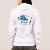 Sweat à capuche zippé pour femmes avec logo TCB Al (Dos)