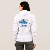 Sweat à capuche zippe pour femmes logo TCB Flute (Dos entier)