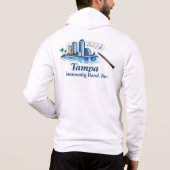 Sweat à capuche zippé pour hommes avec logo TCB Cl (Dos)