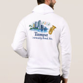 Sweat à capuche zippé pour hommes TCB Baryton/Euph (Dos)