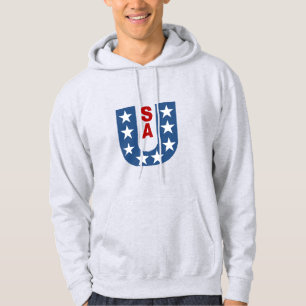 Sweat à capuchon gris pour hommes DESIGN USA