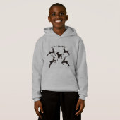 Sweat-Capuche Deer's Silhouette voor kinderen (Voorkant volledig)