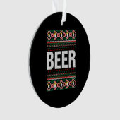 Sweat de Noël moche de bière (devant)
