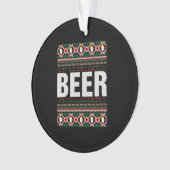 Sweat de Noël moche de bière (devant)