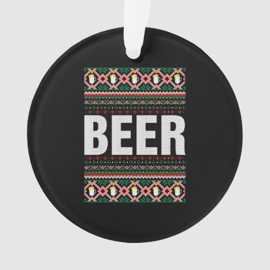 Sweat de Noël moche de bière (devant)