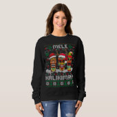 Sweat de Noël moche Mele Kalikimaka Xm hawaïen (Devant entier)