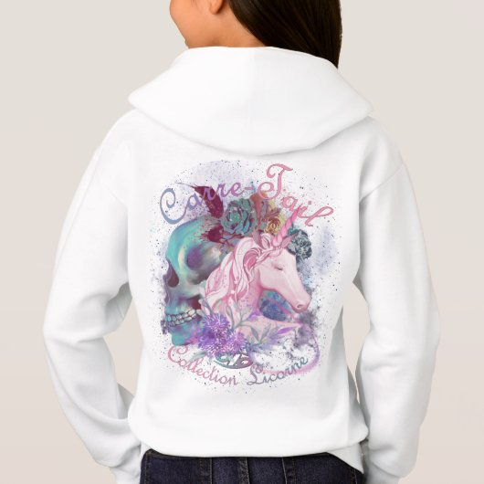 sweat fille licorne (Dos)