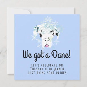 Sweat Great Dane Girl Invitation Doggenhaus