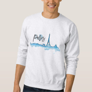 Sweat Homme Blanc Basic Paris Trui