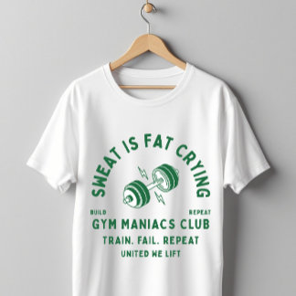 Sweat Is Fat Crying Gym Maniacs Club Workout