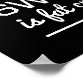 Sweat is Fat Crying Poster (Hoek)