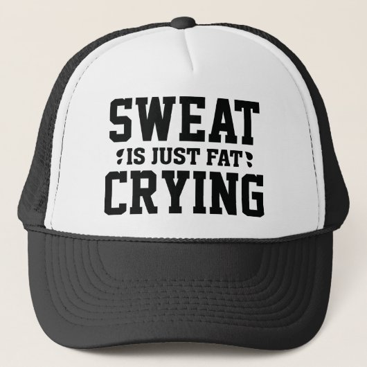 Sweat is gewoon vetdrogen trucker pet (Voorkant)