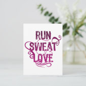 Sweat Love Briefkaart (Staand voorkant)