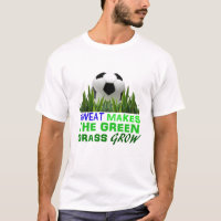 Sweat maakt het groene gras verbouwen