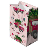 Sweat Merry en Bright kerstfeestdag Medium Cadeauzakje (Achterkant Gekanteld)