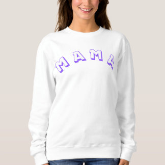Sweat monogramme violet MAMA