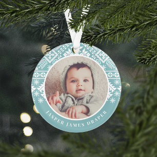 Sweat nordique   Première photo de Noël du bébé