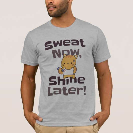 Sweat Now, Shine Ultérieurement - Fitness Cute Cat (Devant)