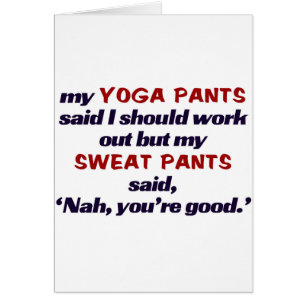 Sweat pant beat Yoga pants.t