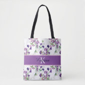 Sweat Pea Monogrammed Canvas tas (Voorkant)