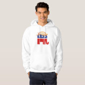 Sweat - shirt à capuche 2012 d'éléphant d'atout (Devant entier)