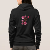 Sweat - shirt à capuche à fleurs (Dos)