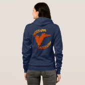 Sweat - shirt à capuche à pleine zip Bella+Canvas (Dos entier)