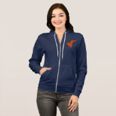 Sweat - shirt à capuche à pleine zip Bella+Canvas (Devant entier)