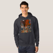 Sweat - shirt à capuche Abstrait (Devant entier)