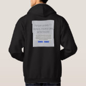 sweat - shirt à capuche 'Acheté accidentellement' (Dos)