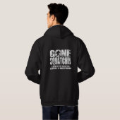 Sweat - shirt à capuche allé de conception affligé (Dos entier)